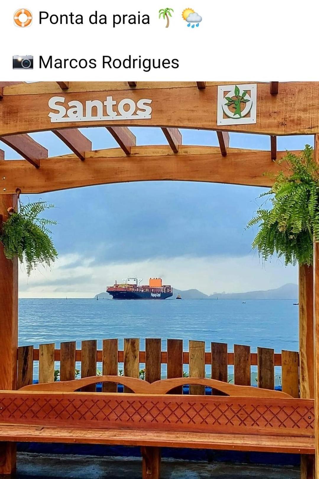 Vista Mar Na Praia Do Gonzaga Santos  Dış mekan fotoğraf